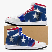 Charger l'image dans la galerie, Baskets montantes en cuir - Blanc / Noir Tommy Taylor US