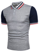 Charger l'image dans la galerie, Polo à manches courtes à rayures contrastées col - Tommy Taylor