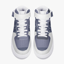 Charger l'image dans la galerie, Nouvelles baskets montantes en cuir gris et blanc by Tommy Taylor US