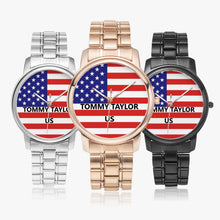 Charger l'image dans la galerie, Montre à quartz Tommty Taylor US en acier inoxydable à boucle déployante (avec indicateurs) - Tommy Taylor US