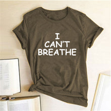 Charger l'image dans la galerie, I Can't Breathe Letter Print Short Sleeve T-Shirt - Tommy Taylor