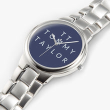 Charger l'image dans la galerie, Montre Tommy Taylor US Univers à quartz exclusive en acier inoxydable argenté .