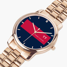 Charger l'image dans la galerie, Montre à quartz en acier inoxydable Tommy Taylor us à boucle déployante (avec indicateurs)