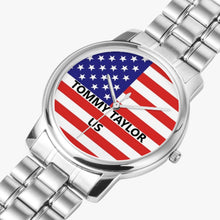 Charger l'image dans la galerie, Montre à quartz Tommty Taylor US en acier inoxydable à boucle déployante (avec indicateurs) - Tommy Taylor US