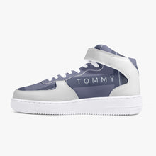 Charger l'image dans la galerie, Nouvelles baskets montantes en cuir gris et blanc by Tommy Taylor US