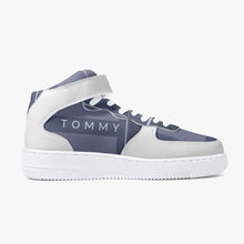 Charger l'image dans la galerie, Nouvelles baskets montantes en cuir gris et blanc by Tommy Taylor US