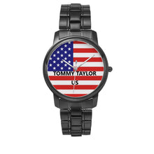 Charger l'image dans la galerie, Montre à quartz Tommty Taylor US en acier inoxydable à boucle déployante (avec indicateurs) - Tommy Taylor US