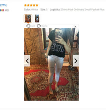 Charger l'image dans la galerie, Jeans Skinny Femmes Denim Trous Détruit Genou Crayon - Tommy Taylor