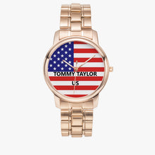 Charger l'image dans la galerie, Montre à quartz Tommty Taylor US en acier inoxydable à boucle déployante (avec indicateurs) - Tommy Taylor US