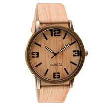 Charger l'image dans la galerie, Montre Fashion 2020 Unisexe en Cuir Imitation Bois By Tommy Taylor - Tommy Taylor