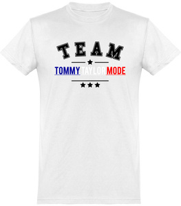NOUVEAUTÉ: T-shirt Col Rond TEAM Tommy Taylor Mode Made In France. Imprimés et brodés en FRANCE