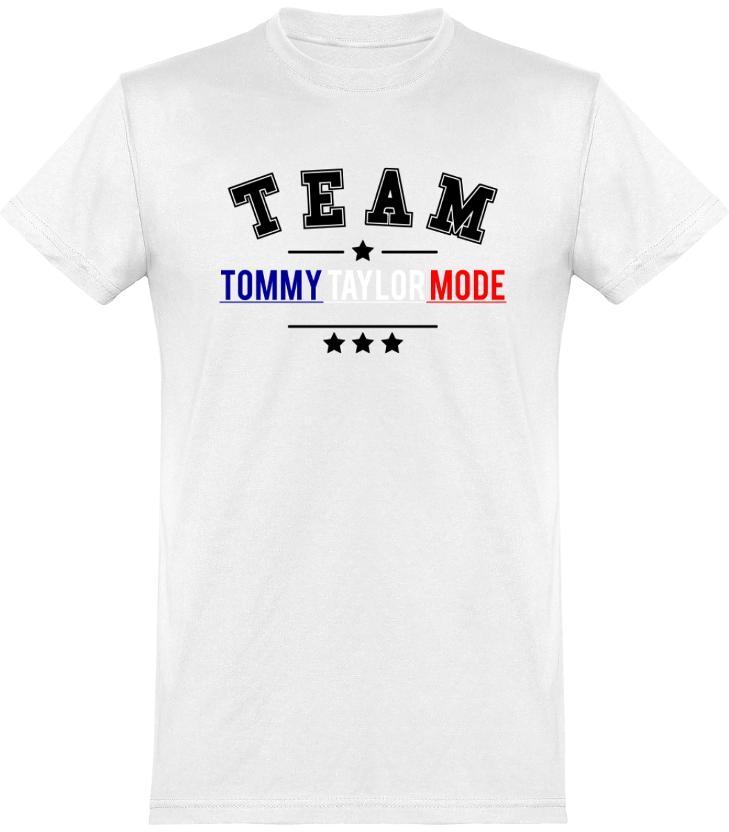 NOUVEAUTÉ: T-shirt Col Rond TEAM Tommy Taylor Mode Made In France. Imprimés et brodés en FRANCE