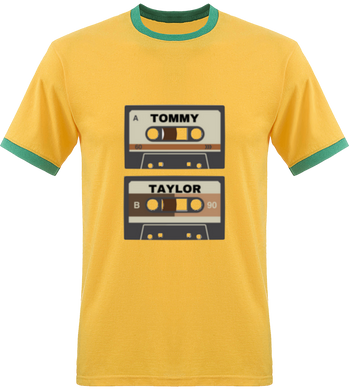 T-Shirt Homme Bords Contrastés Fun Tommy Taylor - Tommy Taylor 