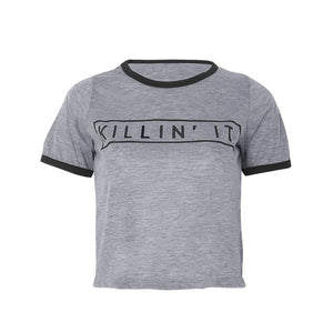 T-Shirts de Mode Femme col rond Killin'it us - Tommy Taylor 