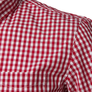 Small Plaid Shirt Men Summer Short Sleeve Cotton Mens Dress Shirts Casual Button Down Men's Shirt - Tommy Taylor 