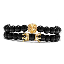 Charger l&#39;image dans la galerie, Bracelet pierre naturelle roi Lion us 5 types de perles - Tommy Taylor 
