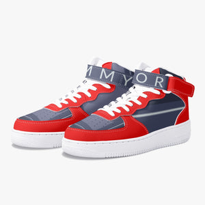 baskets en cuir rouge et gris by Tommy Tylor US Nouveautés 2021