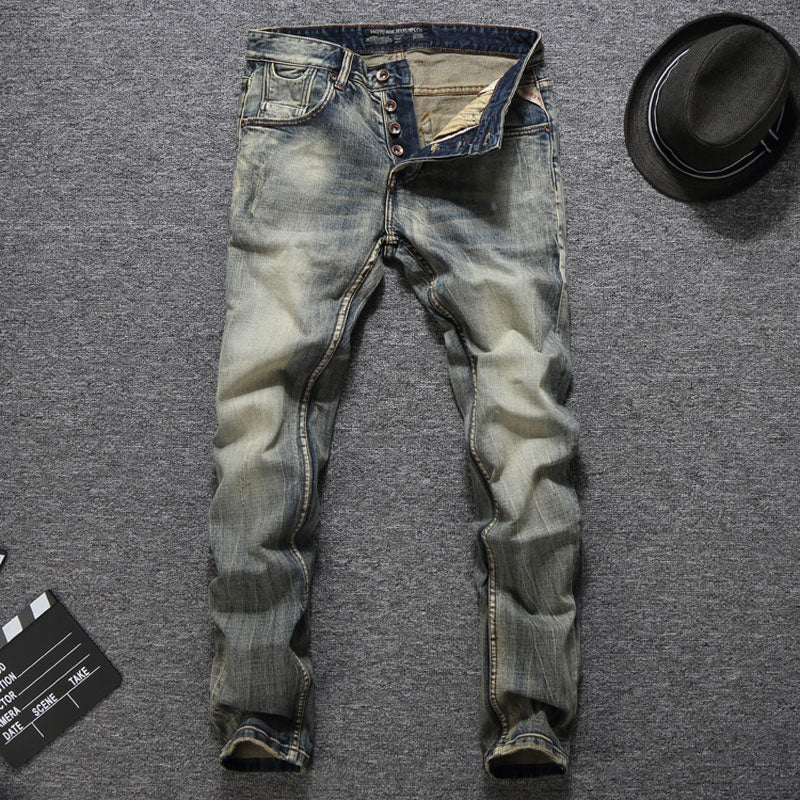 Jeans Hommes Slim Fit Italien Vintage - Tommy Taylor 