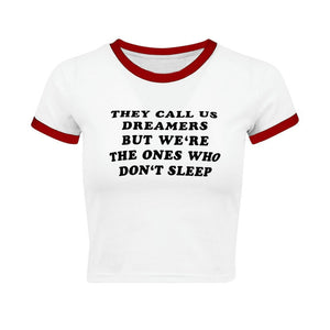T-shirts avec des énonciations pour les adolescentes T-shirt blanc à manches courtes - Tommy Taylor 