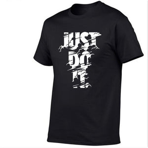T-shirt hommes imprimés just do it punk hip hop col rond 100% Coton - Tommy Taylor 