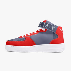 baskets en cuir rouge et gris by Tommy Tylor US Nouveautés 2021